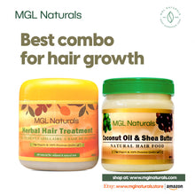 Load image into Gallery viewer, MGL Naturals Coconut Oil and Shea Butter Hair Food