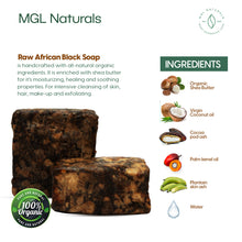 Load image into Gallery viewer, African Black Soap in Coconut Pot
