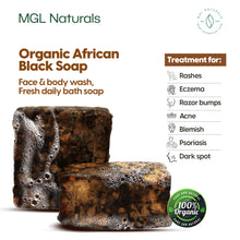 Load image into Gallery viewer, African Black Soap in Coconut Pot