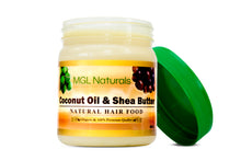 Load image into Gallery viewer, MGL Naturals Coconut Oil and Shea Butter Hair Food