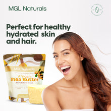 Load image into Gallery viewer, MGL Naturals Unrefined African Shea Butter 1 lb | 16oz Jars