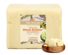 Load image into Gallery viewer, MGL Naturals Unrefined African Shea Butter 25 lb Ivory | White