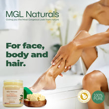 Load image into Gallery viewer, MGL Naturals Unrefined African Shea Butter 1 lb | 16oz Jars