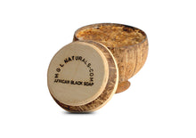 Load image into Gallery viewer, African Black Soap in Coconut Pot