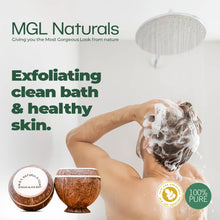 Load image into Gallery viewer, African Black Soap in Coconut Pot