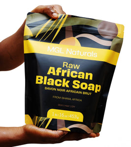 Raw African Black Soap